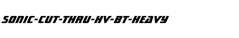 font Sonic-Cut-Thru-Hv-BT-Heavy download