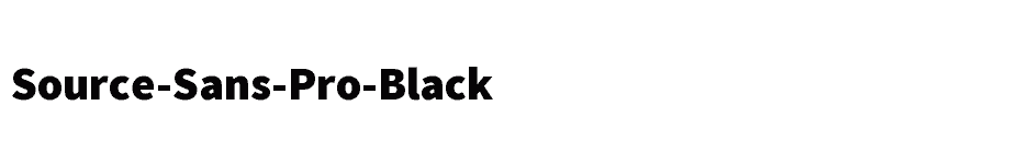 font Source-Sans-Pro-Black download