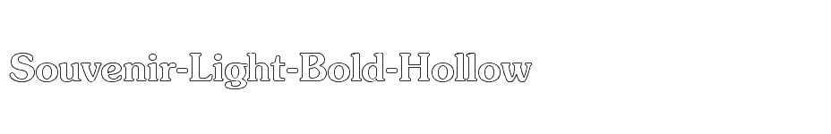 font Souvenir-Light-Bold-Hollow download