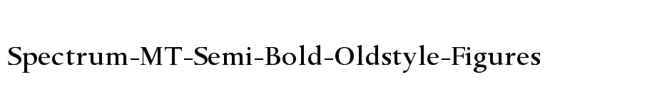 font Spectrum-MT-Semi-Bold-Oldstyle-Figures download