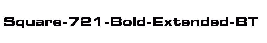 font Square-721-Bold-Extended-BT download