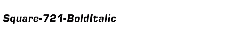 font Square-721-BoldItalic download