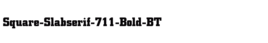 font Square-Slabserif-711-Bold-BT download