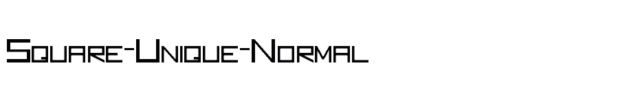 font Square-Unique-Normal download