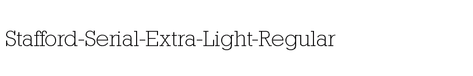 font Stafford-Serial-Extra-Light-Regular download