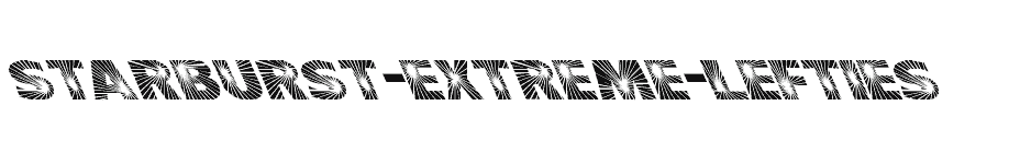 font Starburst-Extreme-Lefties download