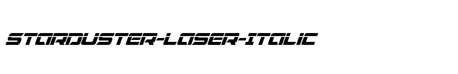 font Starduster-Laser-Italic download