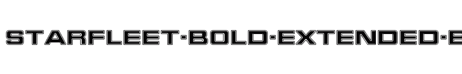 font Starfleet-Bold-Extended-BT download
