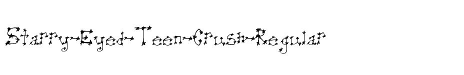 font Starry-Eyed-Teen-Crush-Regular download