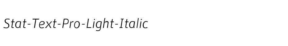 font Stat-Text-Pro-Light-Italic download