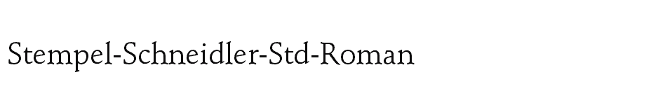 font Stempel-Schneidler-Std-Roman download