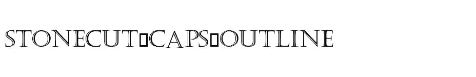 font Stonecut-Caps-Outline download