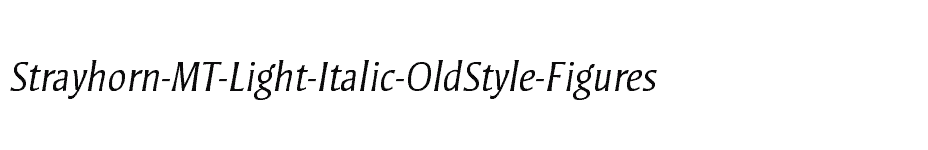 font Strayhorn-MT-Light-Italic-OldStyle-Figures download