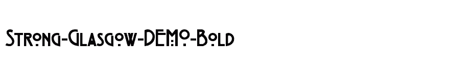 font Strong-Glasgow-DEMO-Bold download
