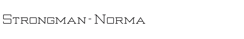 font Strongman-Norma download