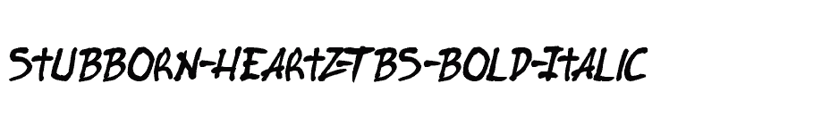 font Stubborn-Heartz-TBS-Bold-Italic download