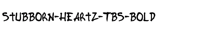 font Stubborn-Heartz-TBS-Bold download