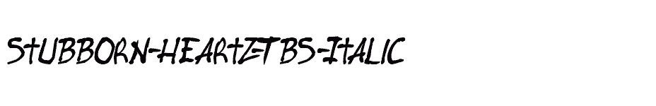 font Stubborn-Heartz-TBS-Italic download