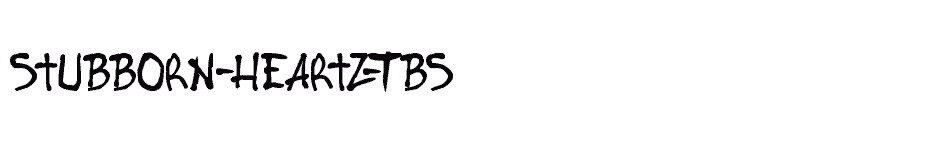 font Stubborn-Heartz-TBS download