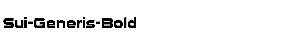 font Sui-Generis-Bold download