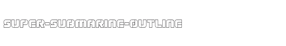 font Super-Submarine-Outline download