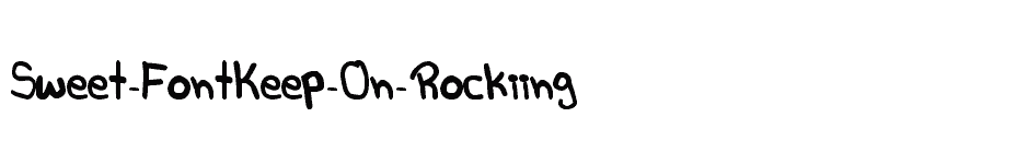 font Sweet-FontKeep-On-Rockiing download