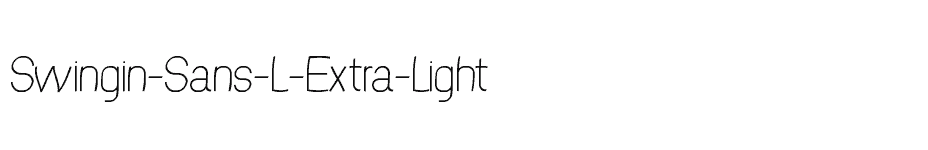 font Swingin-Sans-L-Extra-Light download