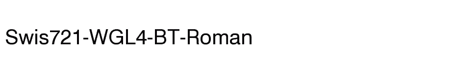 font Swis721-WGL4-BT-Roman download