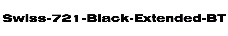font Swiss-721-Black-Extended-BT download