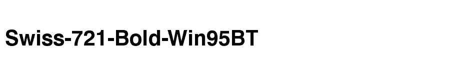 font Swiss-721-Bold-Win95BT download