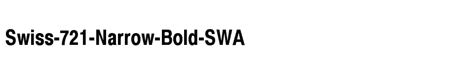 font Swiss-721-Narrow-Bold-SWA download