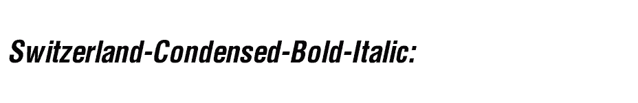 font Switzerland-Condensed-Bold-Italic: download