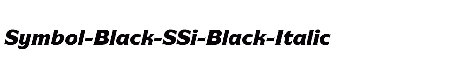 font Symbol-Black-SSi-Black-Italic download