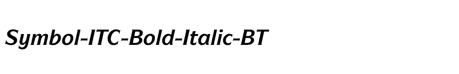 font Symbol-ITC-Bold-Italic-BT download