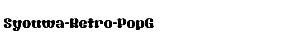 font Syouwa-Retro-PopG download