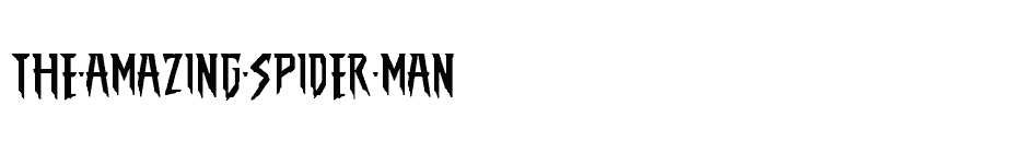 font THE-AMAZING-SPIDER-MAN download