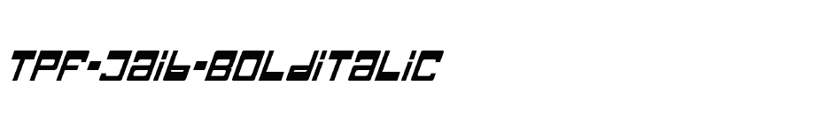 font TPF-Jaib-BoldItalic download