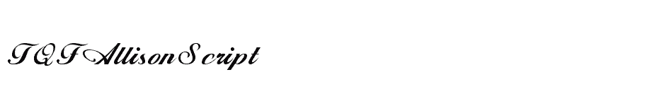 font TQF-AllisonScript download