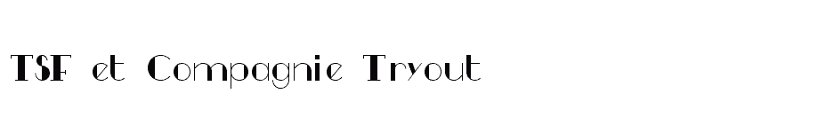 font TSF-et-Compagnie-Tryout download