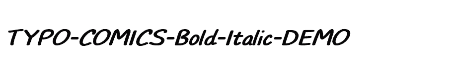 font TYPO-COMICS-Bold-Italic-DEMO download