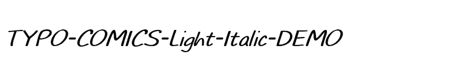 font TYPO-COMICS-Light-Italic-DEMO download