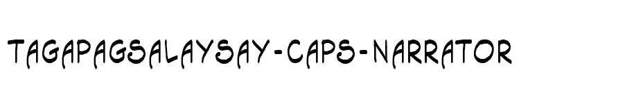 font Tagapagsalaysay-Caps-(Narrator) download