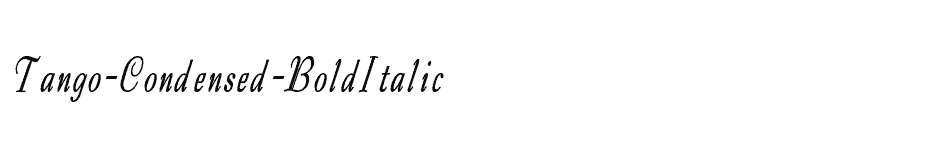 font Tango-Condensed-BoldItalic download