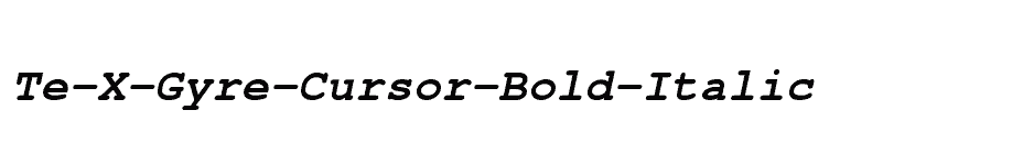 font Te-X-Gyre-Cursor-Bold-Italic download