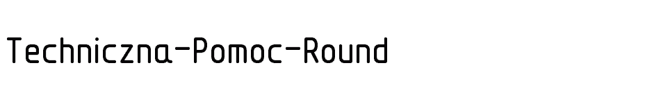 font Techniczna-Pomoc-Round download