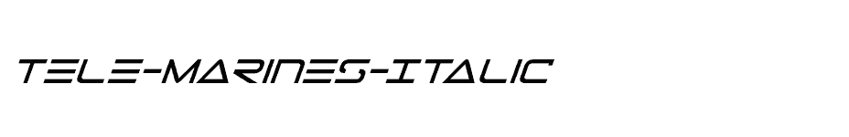 font Tele-Marines-Italic download