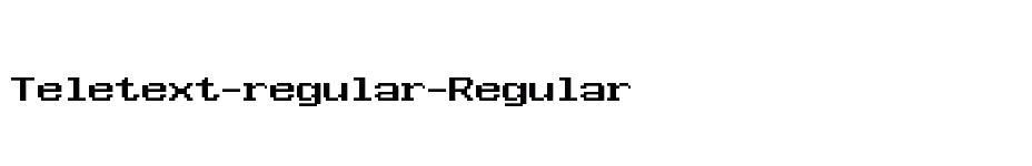 font Teletext-regular-Regular download