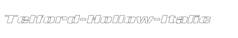 font Telford-Hollow-Italic download