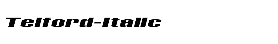 font Telford-Italic download
