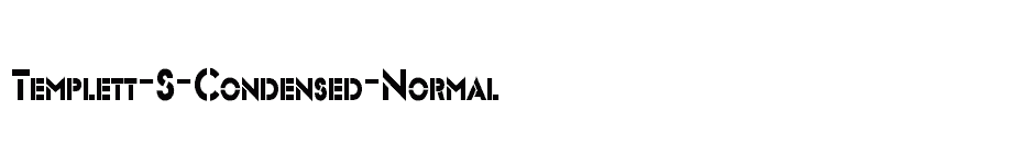 font Templett-S-Condensed-Normal download